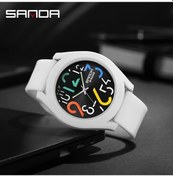 Resim Gaojunshop01 Beyaz Siyah Sanda Unisex Spor Saati Su Geçirmez Büyük Kadran Fitness Takipçi Hediye Diğer 