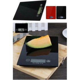 Resim Eco Lounge Dijital Mutfak Tartısı - 5 kg Kapasite, 1 Gram Hassasiyet, Şık Siyah Cam Tasarım 