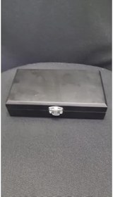 Resim Siyah Ahşap Saklama Kutusu, Dikdörtgen, Vintage Tasarım, 18x10x4 cm, 1 Adet 