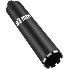 Resim Badem10 Elmas Karot Ucu 83 mm Shun Beton Zemin Duvar Delme Delik Açma Panç Aparat Uç Deprem Numune Al Test 