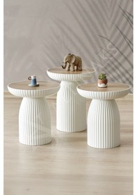 Resim Bohem Sehpa, 3'lü Set, Yan Sehpa, Zigon Sehpa - Aytaşı & Ud Renk 