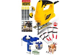 Resim Proxtech Hobi Ful Set Premium 6 Devirli Yüksek Tork Ahşap,metal,plastik Kesme Dekupaj Testere Hobi Set 