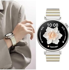 Resim Huawei 18 mm Paslanmaz Çelik Saat Kordonu - GT6 41 mm / GT5 Pro 42 mm / GT5 41 mm / GT4 41mm Uyumlu - Orijinal Tasarım, Yüksek Kalite, Ayarlanabilir - Ayarlama Aparatı Hediye 