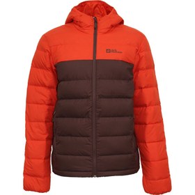 Resim Jack Wolfskin Ather Down Hoody 1207671-2365 Erkek Mont Kırmızı Siyah 