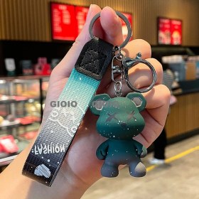 Resim Silver1 Iyi Şanslar Bebek Sevimli Karikatür Peluş Bebek Çanta Kolye Kız Öğrenci Bebek Asılı Anahtar (Yurt Dışından) 