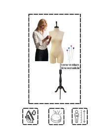 Resim Pantolon Giyebilen 40 Beden Süngerli Terzi Mankeni Prova Mankeni Vitrin Mankeni Pac-01 İst5 