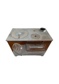 Resim Süsler Tek Fırınlı Kovalı Kuzine Soba-235 
