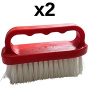 Resim Türkay 2'li Türkay 13.5x7x4 cm Polietilen Kesme Tahtası Kesim Levhası Temizleme Fırçası 1862 