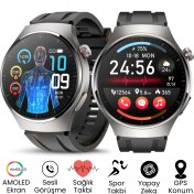 Resim Sonreir 2025 Hk8 Hero Akıllı Saat - Amoled Ekranlı, Sesli Arama Özelliği, Huawei iPhone Uyumlu Watch 8-9-10 