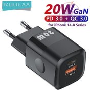 Resim Kuulaa 20w Gan Pd Usb C İphone Uyumlu Şarj Cihazı 14 13 12 11 Pro Max Mini Se Telefon Qc 3.0 Pd 3.0 Usb Tip C İpad Uyumlu Air İçin Hızlı Şarj 