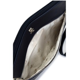 Resim Tamer Tanca Kadın Suni Deri Lacivert Desen Clutch Çanta 743 2337 Bn Cnt Sk25-26 Lacı Gfrj Laci 