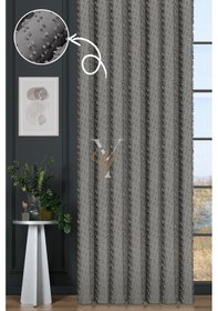Resim Linda Fon Perde V-6015 Gri Gri 