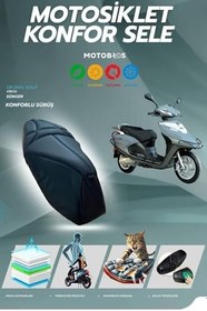 Resim Motobros Arora Special ile Uyumlu Konfor Sele Ve Sele Kılıfı Visco Sünger 