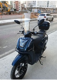Resim Motocam Yuki Gentle 50 Ön Cam 2025-2026 Model 44cm Şeffaf Renkli 4mm Aparatsız 
