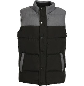 Resim Erkek Slim Fit Siyah Rüzgar Ve Su Itici Termo Iç Astarlı Nefes Alabilen Yelek Ncs Jeans 4514-Siyah 