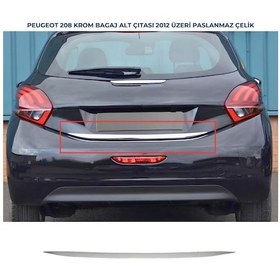 Resim Ebal Otomotiv Peugeot 208 Krom Bagaj Alt Çıtası 2012 Üzeri P.Çelik 