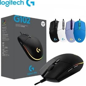 Resim Logitech G102 Fare Usb Kablolu Oyun Faresi 8000 Dpı Gökkuşağı Optik Efekt Mavi M221 