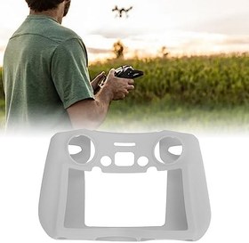 Resim Koruyucu Silikon Kılıf RC Drone Uzaktan Kumanda Kutusu Silikon Çizilmeye Dayanıklı Toz Geçirmez Mini 3 Pro RC Uzaktan Kumanda Için (Gri) 