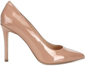 Resim HOTİÇ Kadın Rugan Deri Bej Yüksek Topuklu Stiletto 