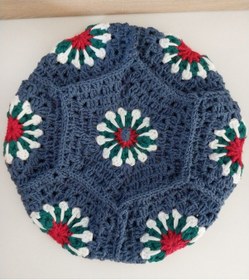 Resim Kemzey Handmade El Yapımı Ressam Beresi , Kadın Ressam Bere, Renkli Kadın Bereleri Lacivert 