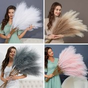 Resim 21 adet 78.74cm Büyük Yapay Pampas Çimi - Kabarık Bohem Düğün & Ev Dekoru, Anneler Günü, Şükran Günü için Dayanıklı Polyester İç/Dış Mekan Süslemesi, Mutfak, Oturma Odası - Bakım Gerektirmez, Çoklu Renkler, Bahçe Dekorasyonu, Şükran Günü için Mükemmel 