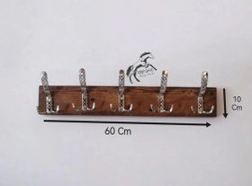 Resim Ahşap Askı, Havlu Askısı, Fincan Bardak Kupa Askısı, Banyo Askısı, Bornoz Askısı Duvara Monte 