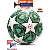 Resim Profesyonel Futbol Topu 2025 Şampiyonlar Ligi Pompalı Sert Zemin Halı Saha Futbol Topu No5 Yeşil 555 Yeşil 