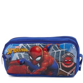 Resim Spiderman Lisanslı Örümcek Adam Karakterli Çift Gözlü Kalemlik Kutusu 