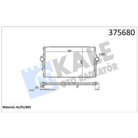 Resim Kale 375680 - Intercooler Volvo S60 I 384 2.0t 00 10-s80 I 184 2 
