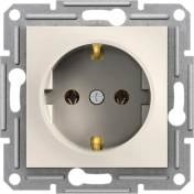 Resim Mena Rise Electric Asfora Krem Çerçevesiz Topraklı Priz EPH2970123 