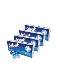 Resim Selpak Klasik Mendil 4 Katlı 10x10 4'lü Set 