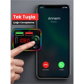 Resim Sprange Bluetooth 5.3 Araç Içi Fm Transmitter | Pd 25W Qc 3.0 | Çift USB | Ekranlı Handsfree 