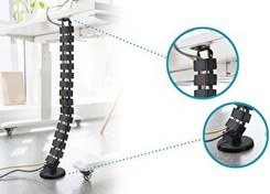 Resim Digitus Ayarlanabilir Uzunluğa Sahip Esnek Kablo Hattı Siyah 