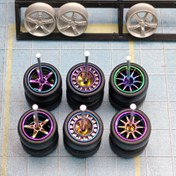 Resim WAVEIST 1/64 Ölçekli Statik Model Araba Modifiye Tekerlek Merkezi, Chameleon Serisi, Paketlerde Satılır, Bir Paket İçerisinde Bir Set Bulunur, Bir Set İçerisinde İki Set Tekerlek Bulunur, Küçük Bir Arabaya Uygun Olabilir. 3 Stil Mevcuttur, Kauçuk Lastikler, Pürüzsüz Döner, Belirli El İşçiliği Yeteneğine Sahip Oyuncular İçin Modifikasyon ve Toplama Yapabilirler. 