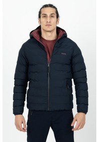 Resim Maraton Sportswear Regular Erkek Kapşonlu Uzun Kol Basic Lacivert Mont 21501-lacivert Lacivert 