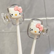 Resim Sanrio Hello Kitty Diş Fırçası Tutucu için 2 adet - Sevimli Seyahat Kılıfı, Diş Fırçanızı Korur & Şıklaştırır, Ev ve Seyahat İçin Gerekli, DIY Kitty Diş Fırça Kılıfına İhtiyacınız Var 