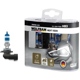 Resim Wolfram 29005 Nv - Ampul 12v Hb3 100 P20d Nıght Vısıon 150 Fazla 