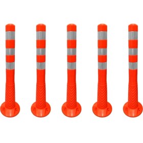 Resim İleri Trafik 5'li Delinatör Seti 75 x 8 cm Tpu Esnek Duba 