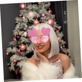 Resim MCM Group Pembe Renk Sim Işlenmiş Kalp Figürlü Parti Gözlüğü 