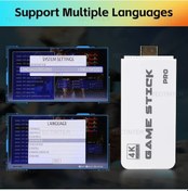 Resim M15 4k Oyun Çubuğu Mini Reo Video Oyun Konsolu 2.4g Kablosuz Denetleyici El 64g With Box 