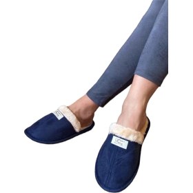 Resim Liger Unisex Peluşlu Ev Terliği Lacivert 