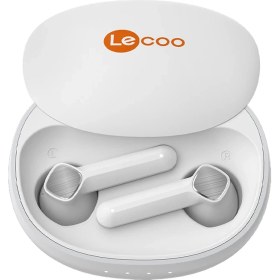 Resim Lecoo EW305 Kablosuz Bluetooth 5.1 ENC IPX5 TWS Mikrofonlu Kulak İçi Kulaklık Beyaz 