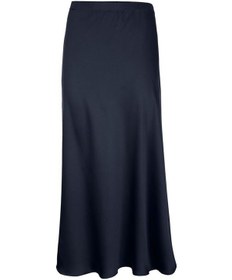 Resim BULALGİY Kadın Lacivert Saten Uzun Etek - BGA246643 - Lacivert 