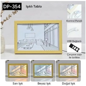 Resim Işıklı Tablo Çok Renkli 