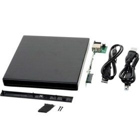 Resim USB Sata 12.7 mm DVD RW Writer Kutusu External Harici Caddy Kutu 