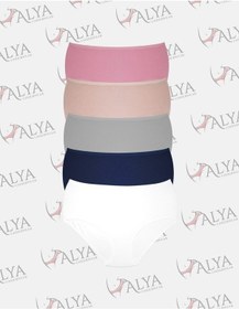 Resim Alya Underwear Kadın Extra Battal Külot - 5 Adet Beyaz 8xl, 9xl, 10xl Çok Renkli2 