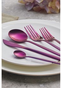 Resim Karaca Orion 30 Parça 6 Kişilik Çatal Kaşık Bıçak Takımı Purple 