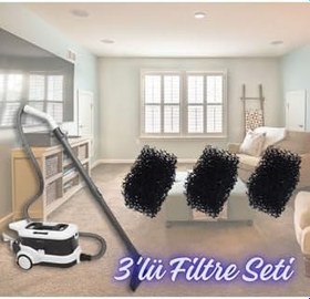 Resim Kiwi KCC 4325 Halı ve Koltuk Yıkama Makinesi ile Uyumlu Sünger Filtre 3'lü 