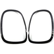 Resim Yifomall Bmw Mini Cooper F55/f56/f57 2014-2021 Arka Stop Lambası Siyah Abs Çerçeve Seti 2 Parça 