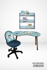 Resim Popcorn Kids World Map Üçlü Duvar Rafı 